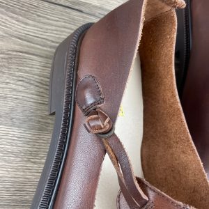 Women's Shoes Small Leather Vintage Black Brown Big
