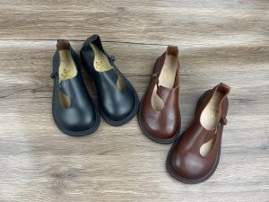 Women's Shoes Small Leather Vintage Black Brown Big