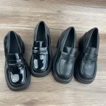 Mary Jane Shoes High Heels Small Leather Vintage