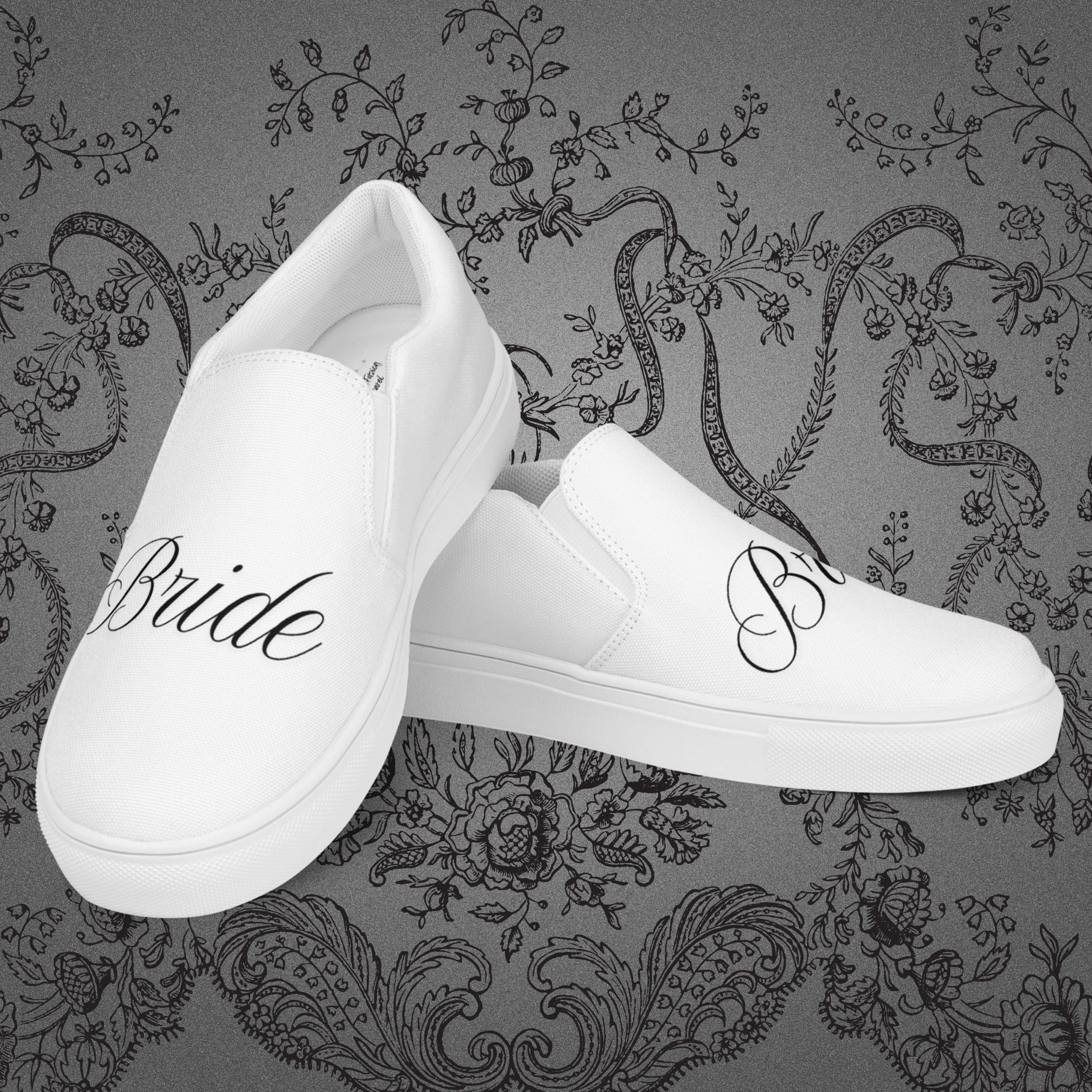 Wedding Day Slip On Shoes For Bride Brides