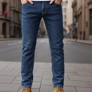 Men's Denim Jeans: Straight Fit Casual Everyday Style
